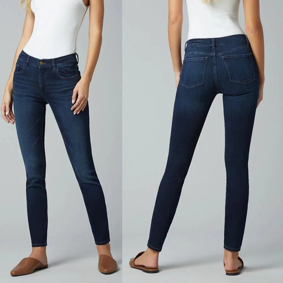 DL1961 NWT Florence Instasculpt Warner Mid Rise Stretch Skinny Jeans Size 27 - Picture 1 of 8